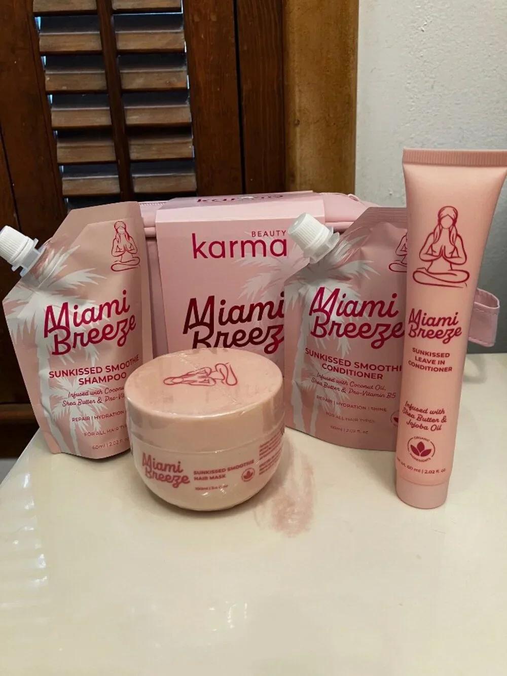 Beauty Karma Miami Breeze Sunkissed Smoothie Hair Care Kit w/4 products